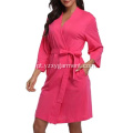 Robe leve malha curta Mulher Robe de banho